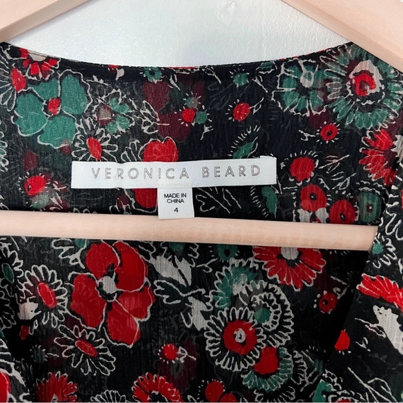 Veronica Beard ‘Cecile’ Ruffled Floral-Print Silk-Chiffon Maxi Dress - Picture 9 of 12